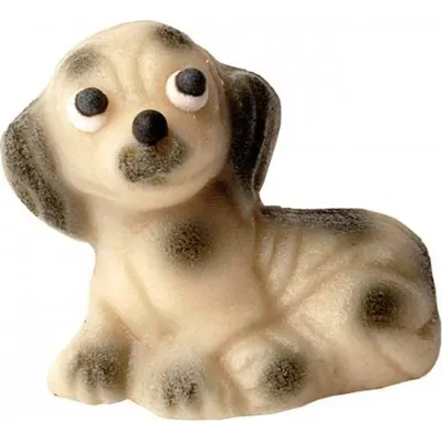 Marcipánová figurka dalmatina od značky Frischmann na ozdobu dortu, rozměr 4x4 cm