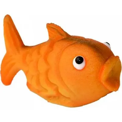 Marcipánová figurka zlaté rybky na zdobení dortů, 3,5 × 7 cm, balení 45 g