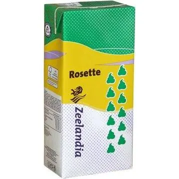Rostlinný krém ke šlehání Rosette 25% od značky Zeelandia v balení 1 litr, vhodný na stabilní pěnu do dortů a zákusků