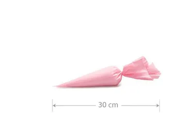 Jednorázové trezírovací sáčky ONE WAY o rozměru 30 x 17 cm pro zdobení krémem na dorty a cupcakes, balení 10 ks