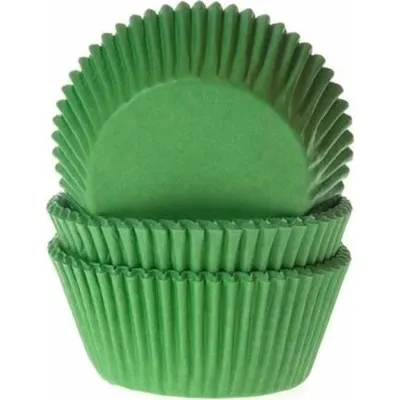 Zelené papírové košíčky na muffiny od značky House of Marie v balení 50 kusů