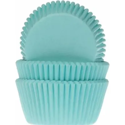 Tyrkysové papírové cukrářské košíčky House of Marie na muffiny a cupcakes