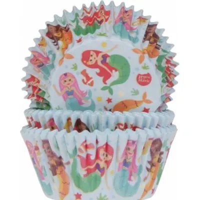 Papírové košíčky na muffiny s motivem mořské víly, balení 50 kusů od značky House of Marie