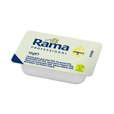 Rama Profi rostlinný margarín v jednoporcových miskách po 10 g, balení 200 kusů pro gastro provozy a domácnost