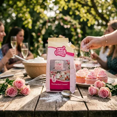 Směs FunCakes na sněhově bílý vanilkový krém pro zdobení dortů v balení 450 g