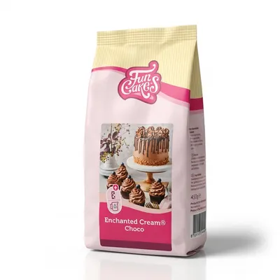 Čokoládový krém FunCakes v prášku pro přípravu nadýchaného krému na plnění a zdobení dortů a cupcakes