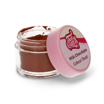 Prachová jedlá barva FunCakes v odstínu milk chocolate pro zdobení dortů a marcipánových figurek
