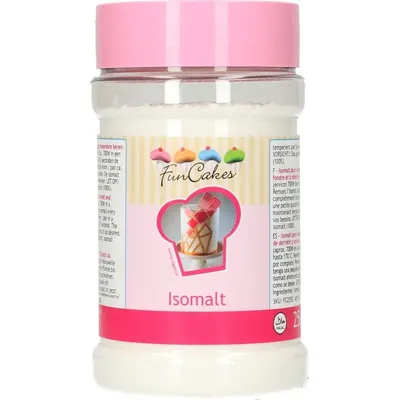 Isomalt na cukrářské dekorace FunCakes v balení 250 g pro lité a tažené karamelové ozdoby na dorty