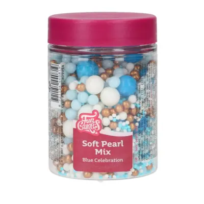 Cukrové perly modrý mix, 80 g