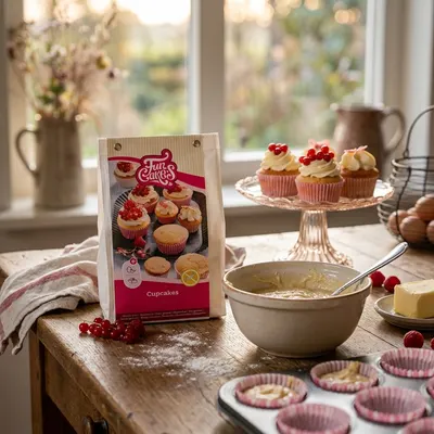 Bezlepková směs na cupcakes FunCakes s vanilkovou příchutí v balení 400 g na domácí pečení košíčků