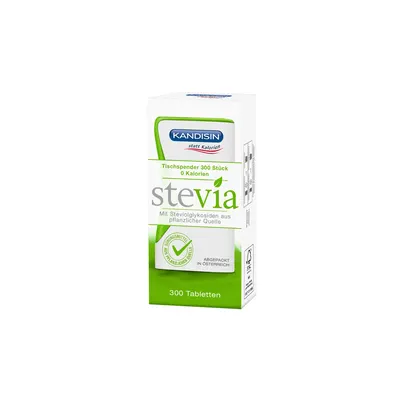 Sladidlo Kandisin Stevia v tabletách, balení 300 tablet pro slazení nápojů