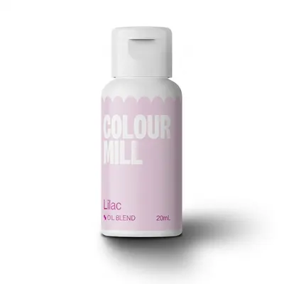 Tekutá olejová barva Colour Mill v pastelovém lila odstínu, 20 ml, vhodná k probarvení krémů a bílé čokolády