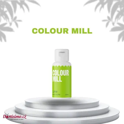 Olejová barva Colour Mill v limetkovém odstínu o objemu 20 ml pro barvení čokolády a tukových krémů
