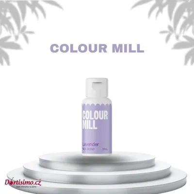 Olejová barva Colour Mill v levandulovém odstínu na tónování čokolády a tukových krémů