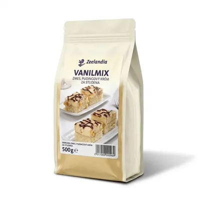 Zeelandia Vanilmix pudinkový krém za studena v balení 500 g pro přípravu dortů a zákusků