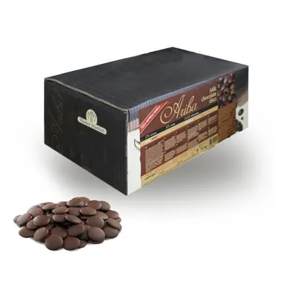 Tmavá cukrářská čokoláda Ariba 72% od značky Master Martini v balení 10 kg vhodná na polevy a vánoční cukroví