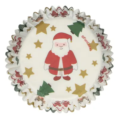 Vánoční papírové košíčky Wilton s motivem Christmas holiday o rozměru 50 x 32 mm na pečení muffinů