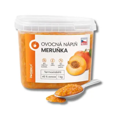 Termostabilní ovocná náplň s meruňkami v kelímku, vhodná na plnění buchet a koláčů