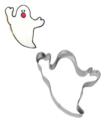 Nerezové vykrajovátko ve tvaru ducha pro pečení cukroví, perníčků a marcipánových dekorací na Halloween