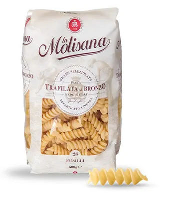 Těstoviny fusilli La Molisana z tvrdé pšenice tažené přes bronzovou matrici, balení 500 g