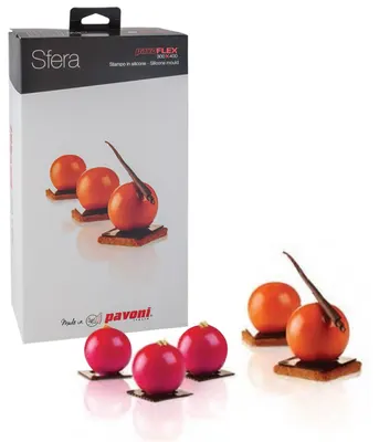 Silikonová forma na koule o průměru 3 cm s 30 jamkami po 14 ml pro dezerty a semifredda