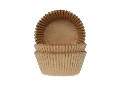 Papírové košíčky na muffiny hnědé 50 ks
