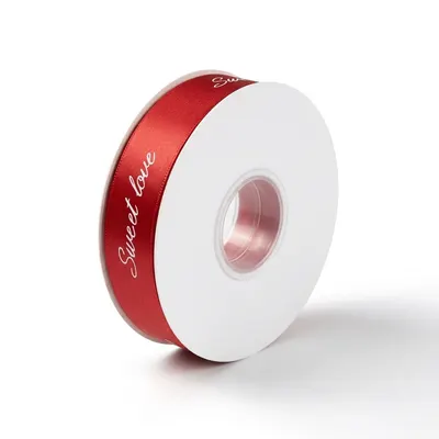 Červená dekorační stuha Cake Star o šířce 25 mm a délce 45 m na zdobení dortů a dárků