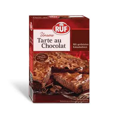 Směs na čokoládový koláč RUF v balení 470 g pro přípravu francouzského Tarte au Chocolat