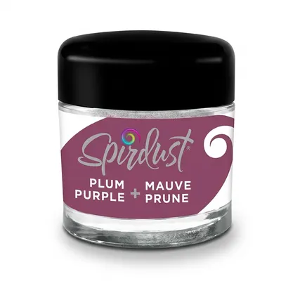 Metalická barva do nápojů Spirdust ve fialové barvě v balení 1,5 g pro třpytivé úpravy drinků