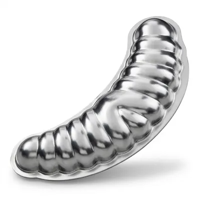 Vyklépávací formička na vánoční rohlíčky velikosti 70 x 26 mm, kovová, sada 20 ks