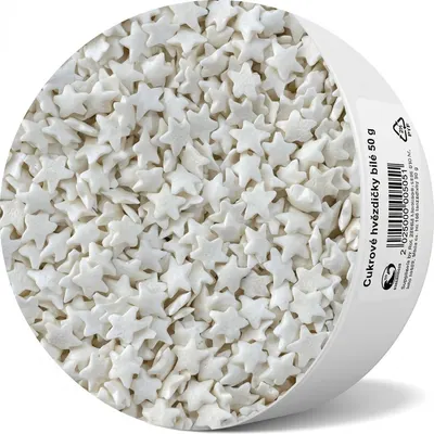 Cukrové hvězdičky bílé 50 g