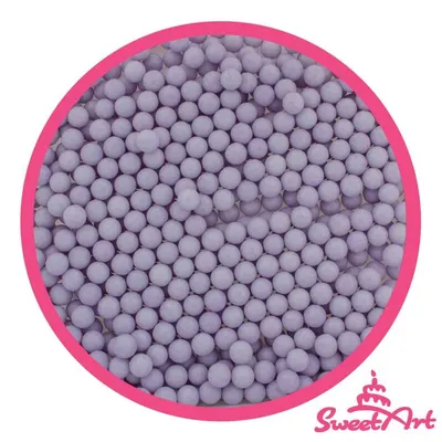 Cukrové perly fialové 5 mm, 50 g