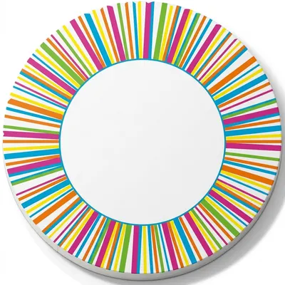 Barevná dortová podložka paprsky 31 cm