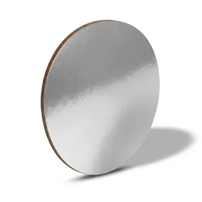 Stříbrná dortová podložka kulatá 25 cm, tloušťka 3 mm