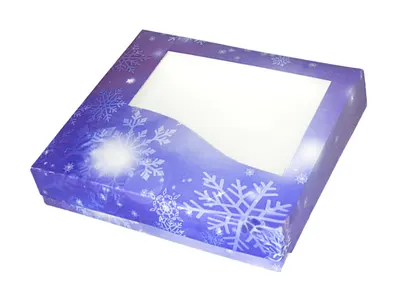 Krabice na vánoční cukroví 25 x 22 x 5 cm, 1 kg