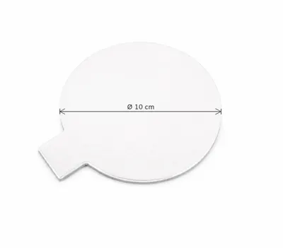 Podložka pod minidezerty tenká bílo-černá kulatá 10 cm