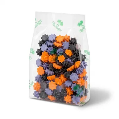 Cukrové pusinky černo-oranžovo-fialové mini 20 g