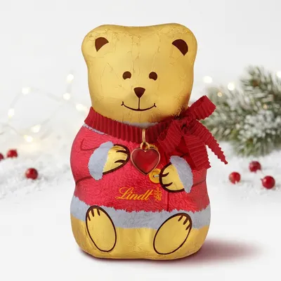 Lindt Teddy Girl & Teddy Coat 100 g - čokoládový medvídek