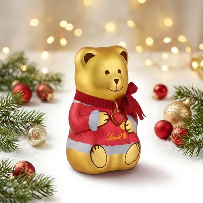 Lindt Teddy Girl & Teddy Coat 100 g - čokoládový medvídek