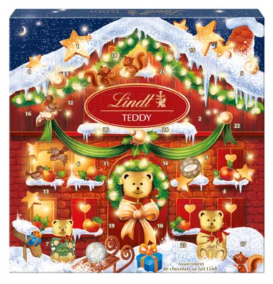 Lindt Adventní kalendář Teddy 124 g