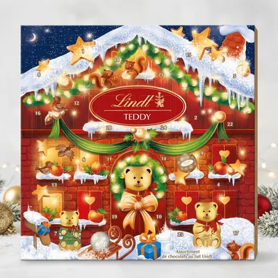 Lindt Adventní kalendář Teddy 124 g