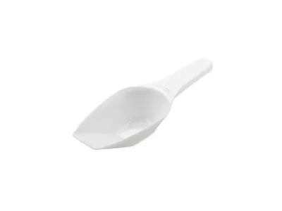 Plastová lopatka na mouku a cukr bílá 50 ml