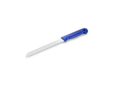 Nůž na chléb vlnkový 18 cm s modrou rukojetí