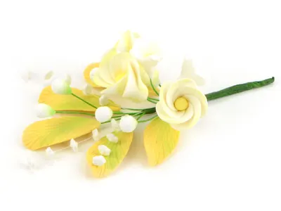Cukrová květinová vazba frangipani, 17 cm - Cake Masters