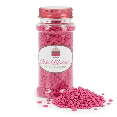 Zdobení na cukroví, dorty - MINI HVĚZDIČKY RŮŽOVÉ, Německo 65g