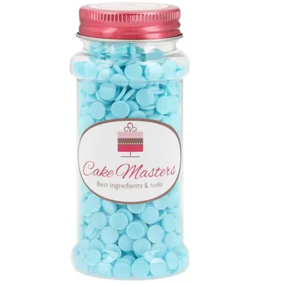 Cukrové posypy konfety světle modré velké, 60 g