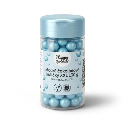 Modré čokoládové kuličky XXL 130 g
