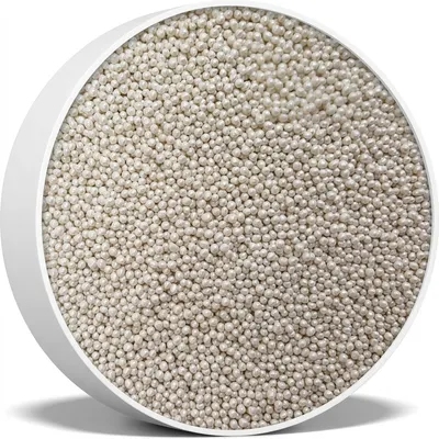 Cukrové perličky metalické bílé 2 mm, 80 g