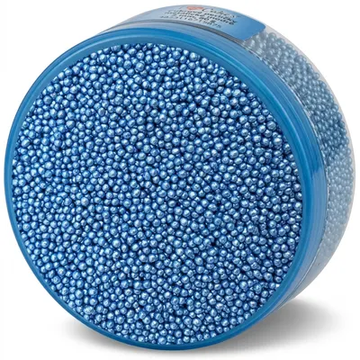 Cukrové perličky metalické modré 2 mm, 80 g