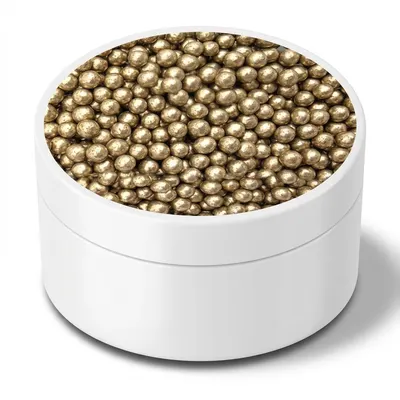 Cukrové perličky metalické zlaté 5 mm, 80 g